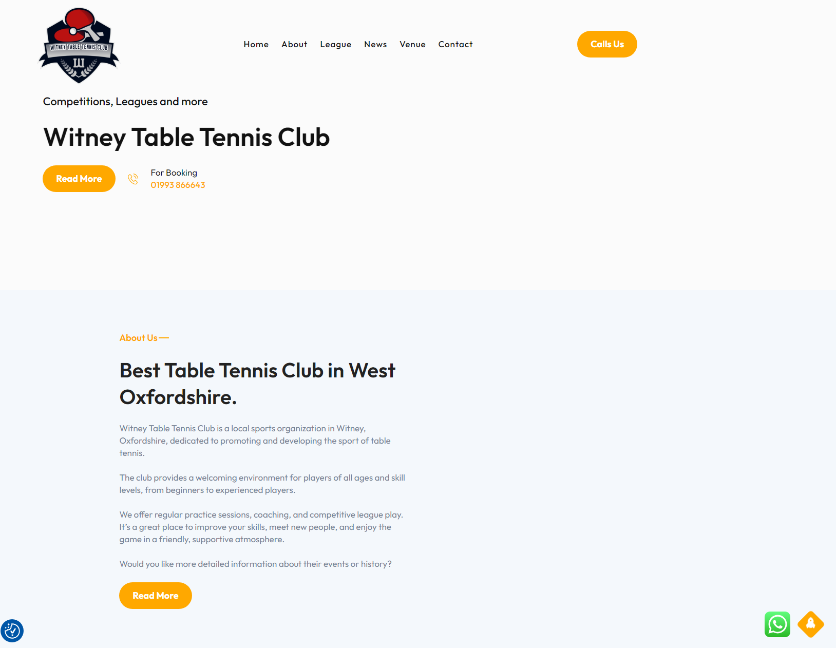 Project Complete! A Fresh Look and Enhanced Experience for Witney Table Tennis Club
